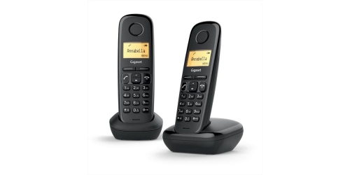 Gigaset A170 Duo Telefono analogico/DECT Identificatore di chiamata Nero