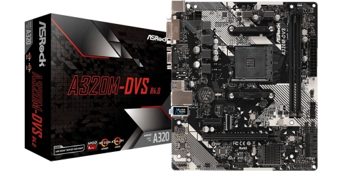 Asrock A320-DVS R4.0 2xDDR4 VGA/DVI-D