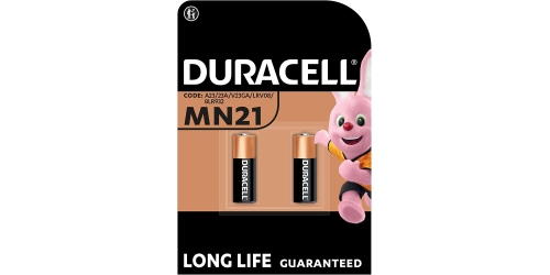Duracell MN21 A23 12V pila per allarmi e autoveicoli (2PZ)